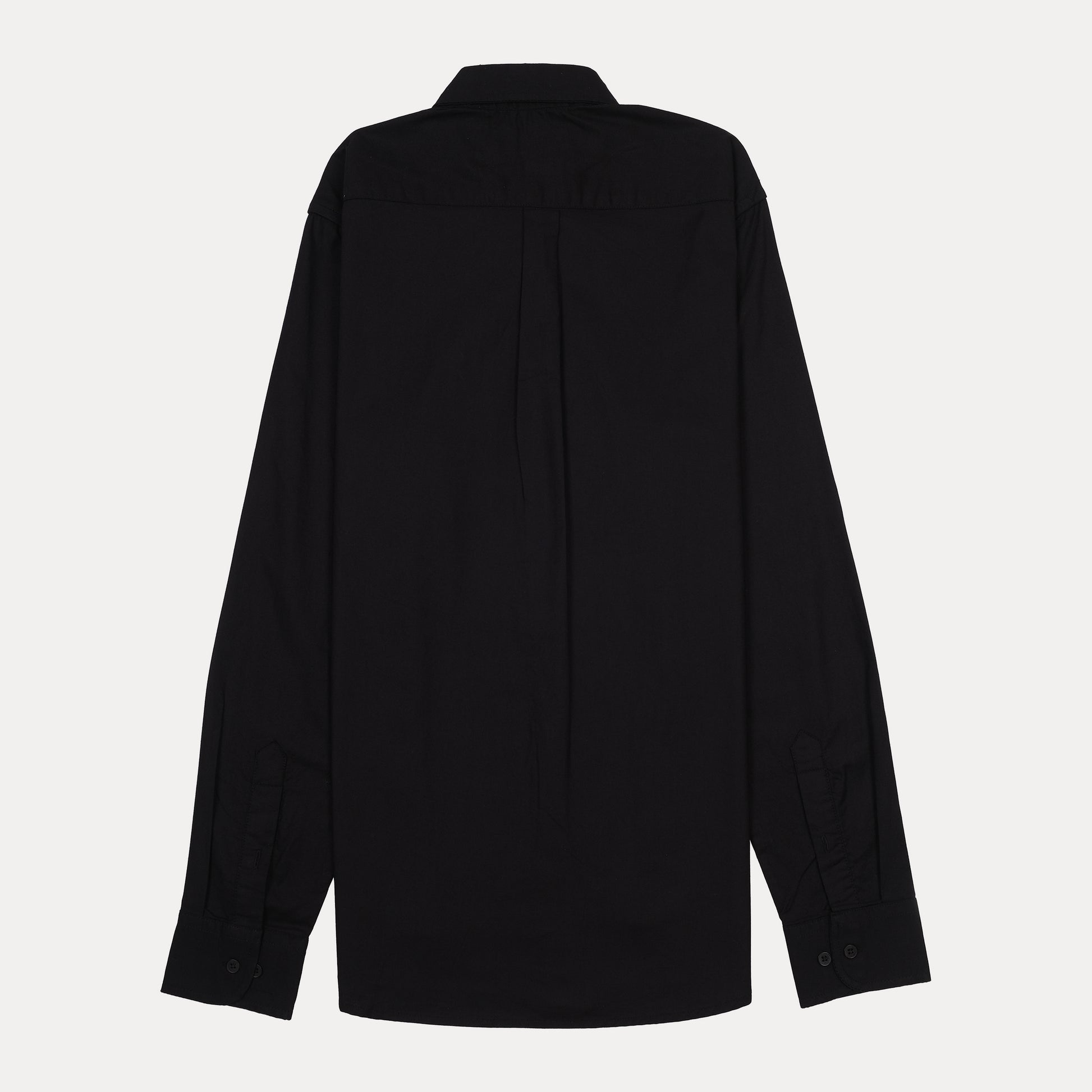 Lacoste Elegant Midnight Black Button-Up Shirt
