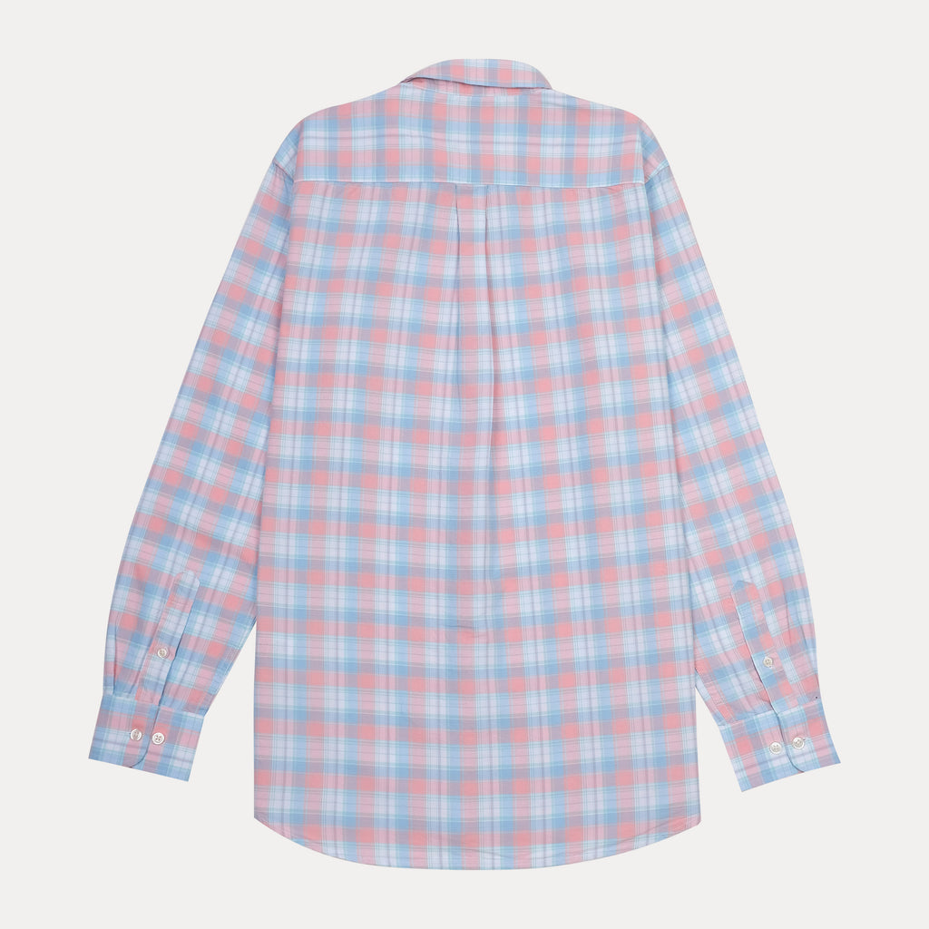 Polo Ralph Lauren Cotton Custom Fit Plaid Shirt in Serene Sunrise