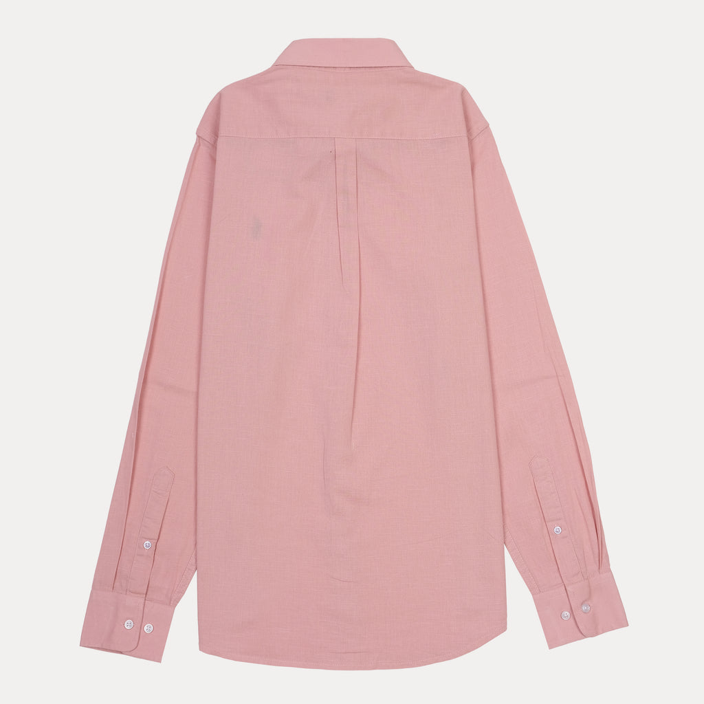 POLO Ralph Lauren SLIM FIT Pink Button-Down Linen Shirt