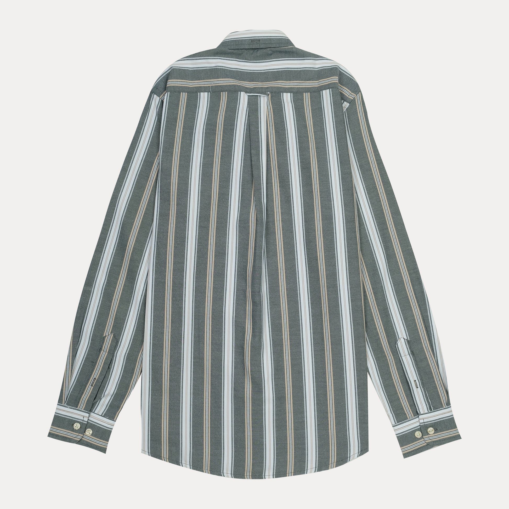 GANT Striped Elegance Tech Prep Shirt in Forest Whisper