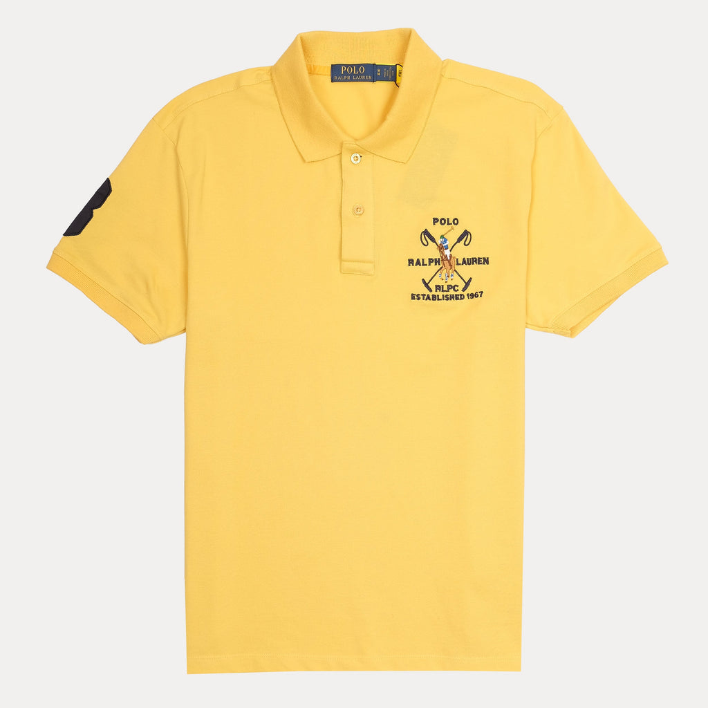 POLO RALPH LAUREN Opulent Marigold Classic Fit Short Sleeve Piqué Polo Shirt