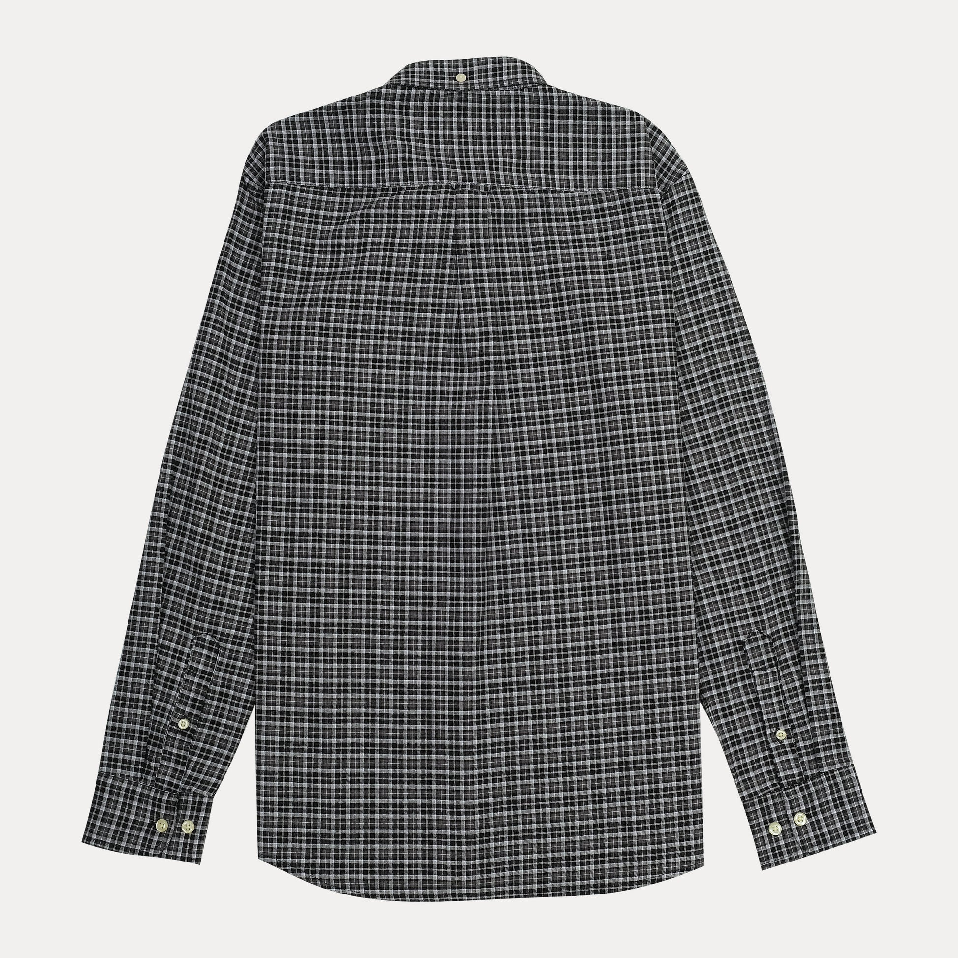 GANT Tech Prep Checkered Elegance Shirt in Charcoal Plaid