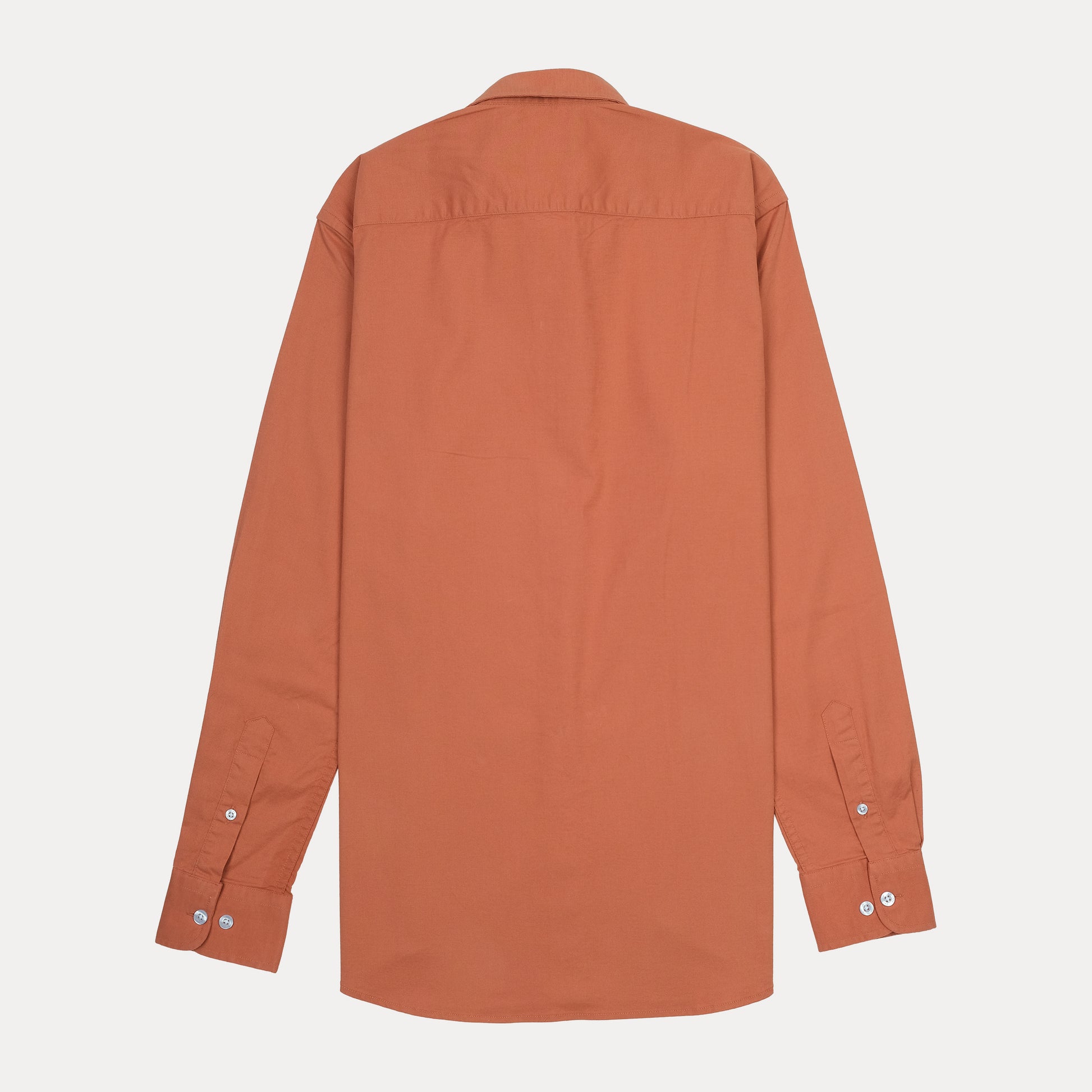 Lacoste Slim Fit Terracotta Button-Up Shirt