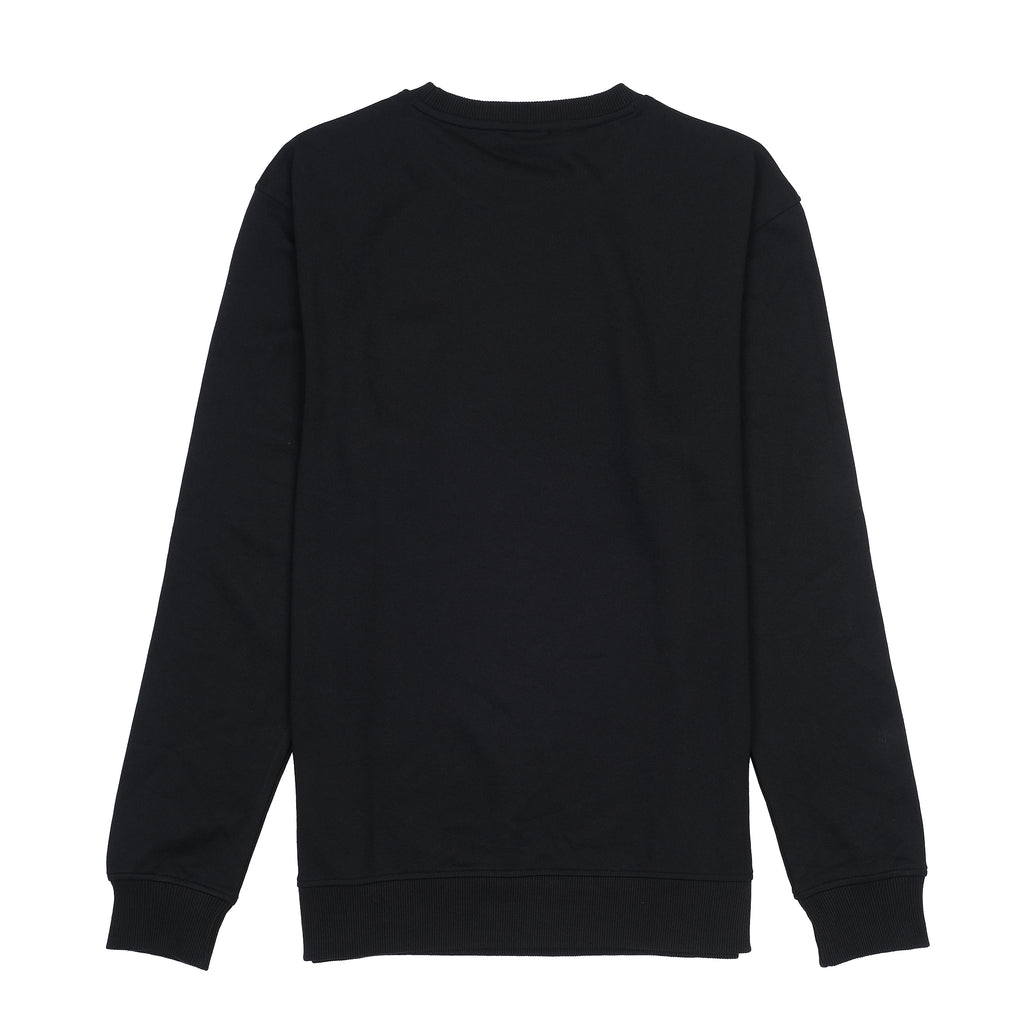 Balmain Luxe Black Cotton Sweatshirt with Neon Accents