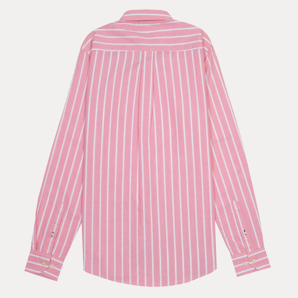 U.S. Polo Assn. Tailored Fit Striped Shirt in Blush Pink Delight
