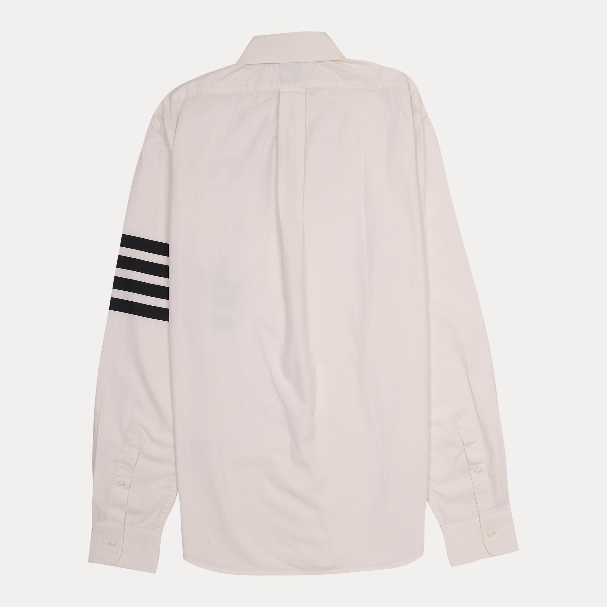 BROOKS BROTHERS Creamy Almond Regent Fit Long Sleeve Shirt with Striped Accent