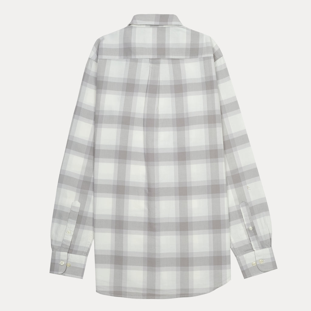 Polo Ralph Lauren Custom Fit Plaid Shirt in Misty Gray
