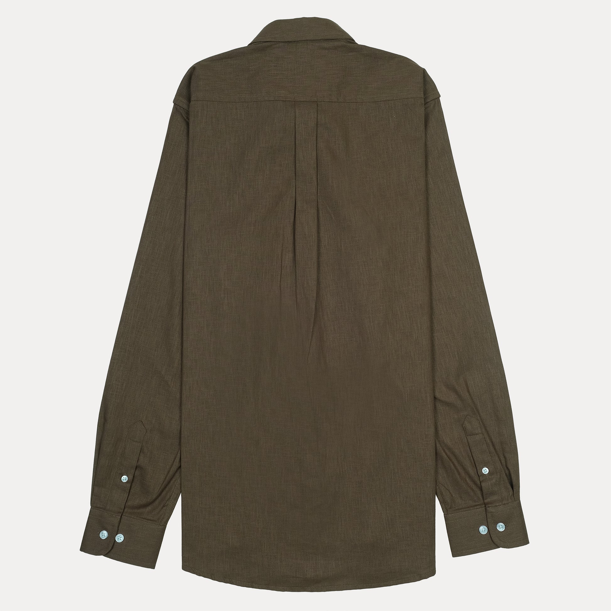 POLO RALPH LAUREN Linen Classic Fit Long Sleeve Button-Up Shirt in Earthy Brown