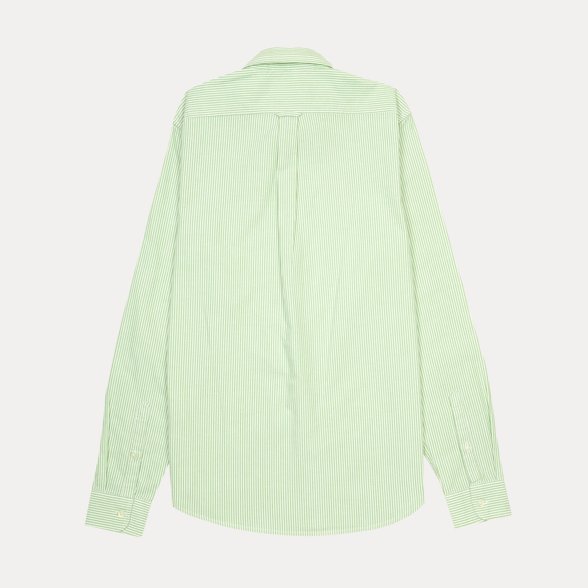 Lacoste Striped Pique Shirt in Fresh Mint Green
