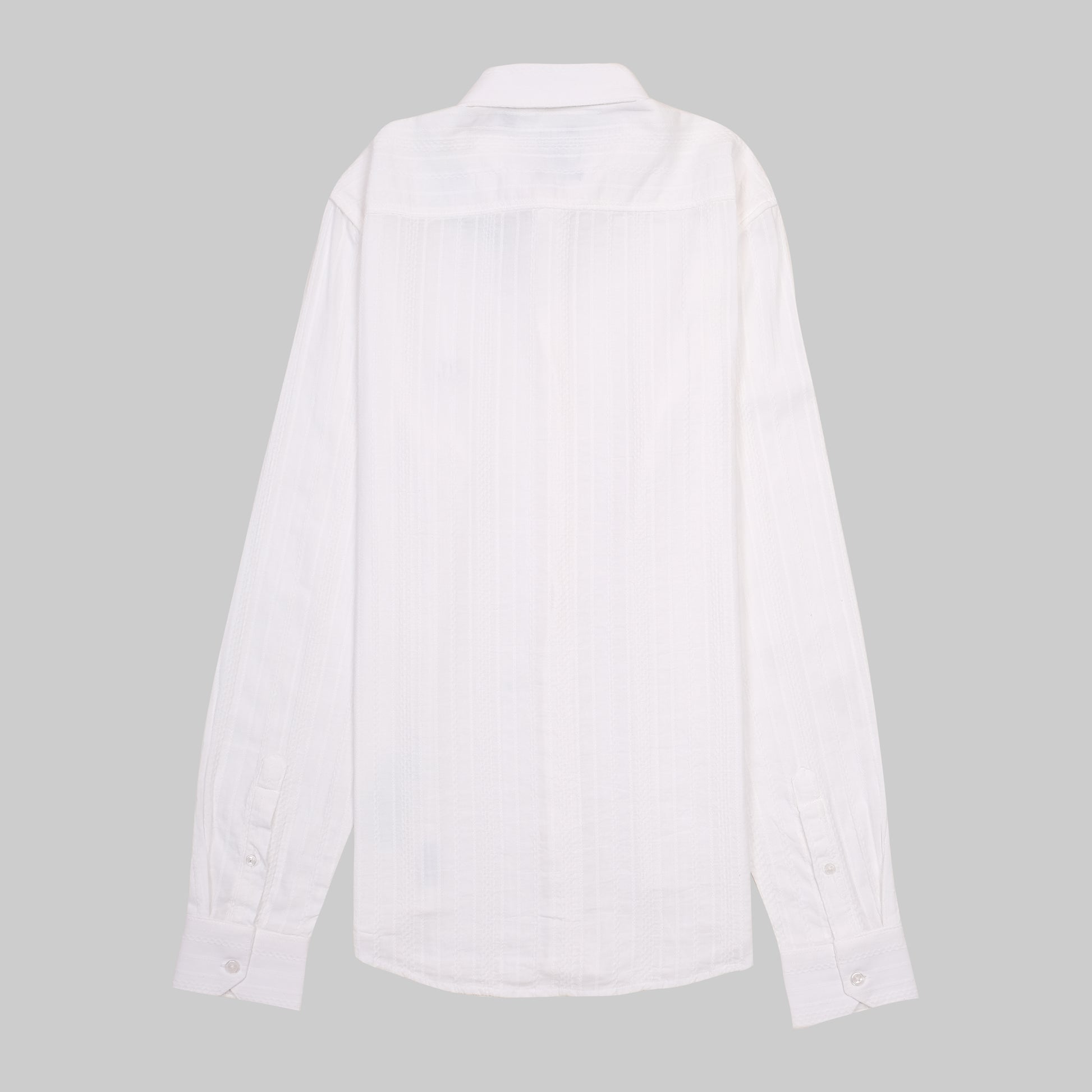 A|X Striped White Button-Up Shirt