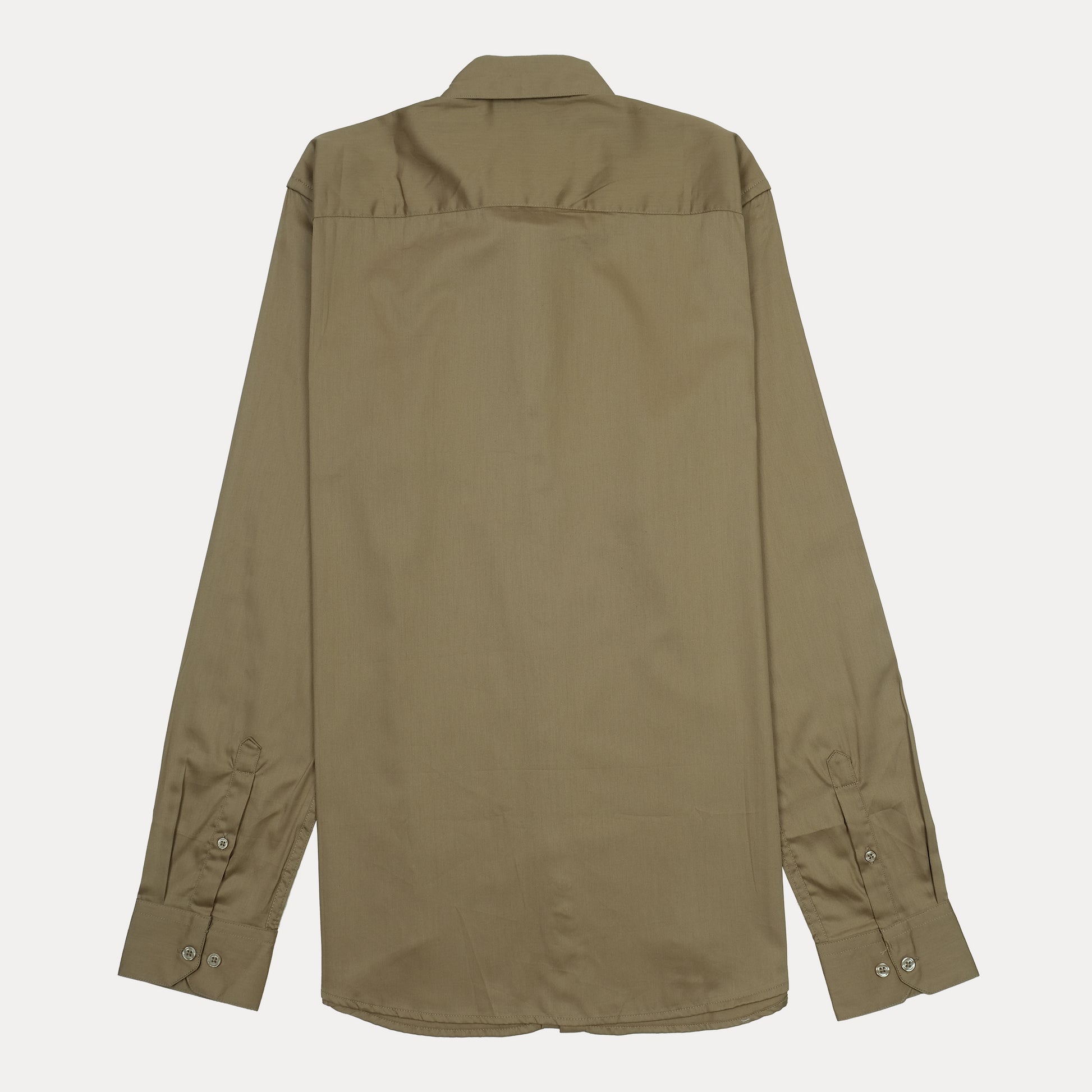 Calvin Klein Jeans Slim Fit Button-Up Shirt in Khaki