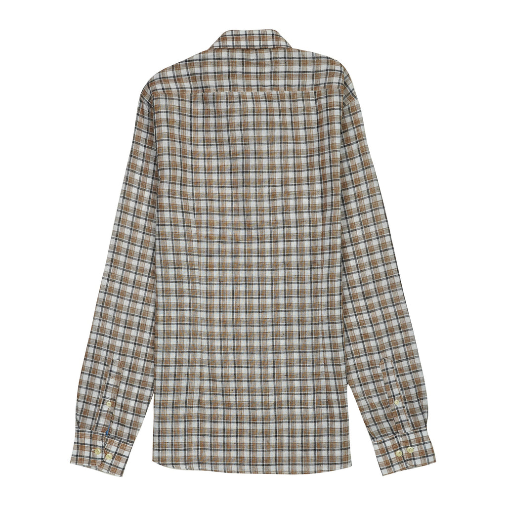 HACKETT Opulent Amber Tailored Fit Long Sleeve Check Shirt