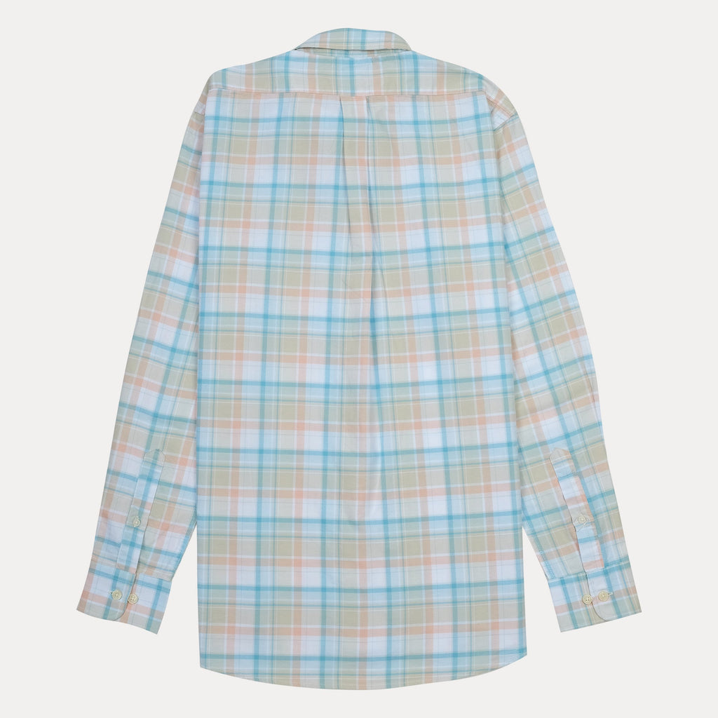 BROOKS BROTHERS Tranquil Teal Tailored Fit Long Sleeve Stretch Oxford Shirt