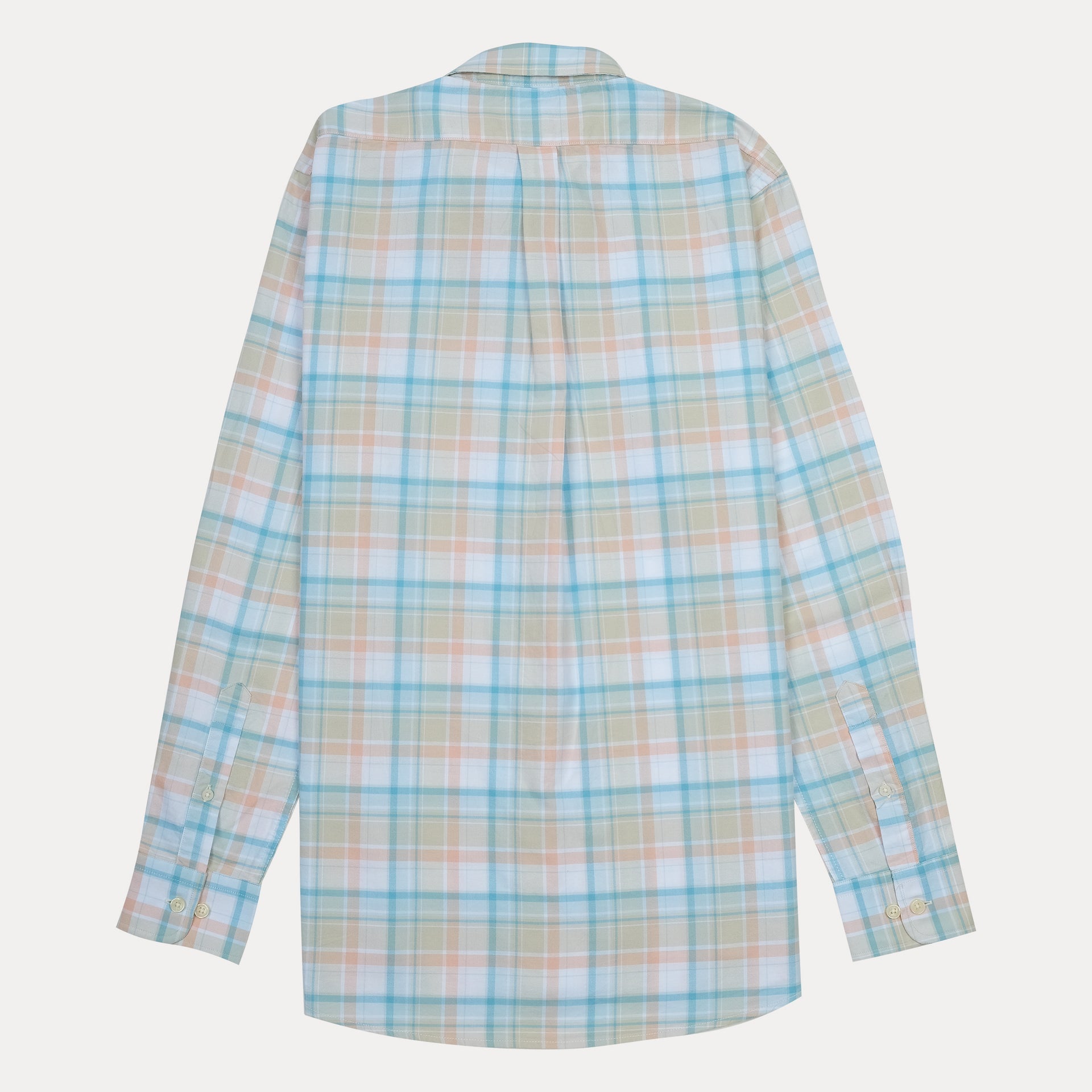 BROOKS BROTHERS Tranquil Teal Tailored Fit Long Sleeve Stretch Oxford Shirt