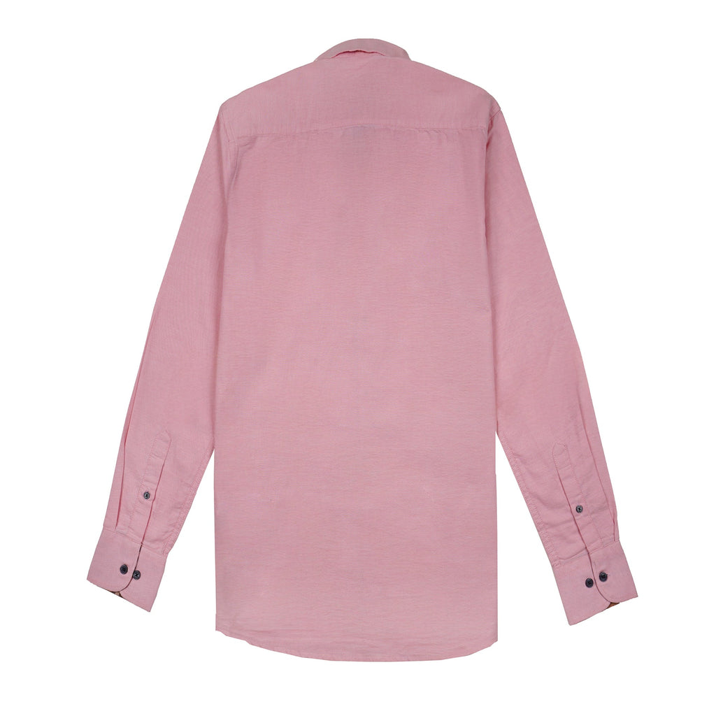 BURBERRY Seraphic Coral Tailored Fit Long Sleeve Button-Up Shirt