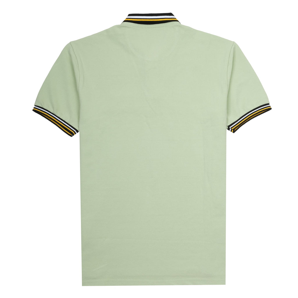 NAUTICA Serene Mint Classic Fit Striped Polo Shirt
