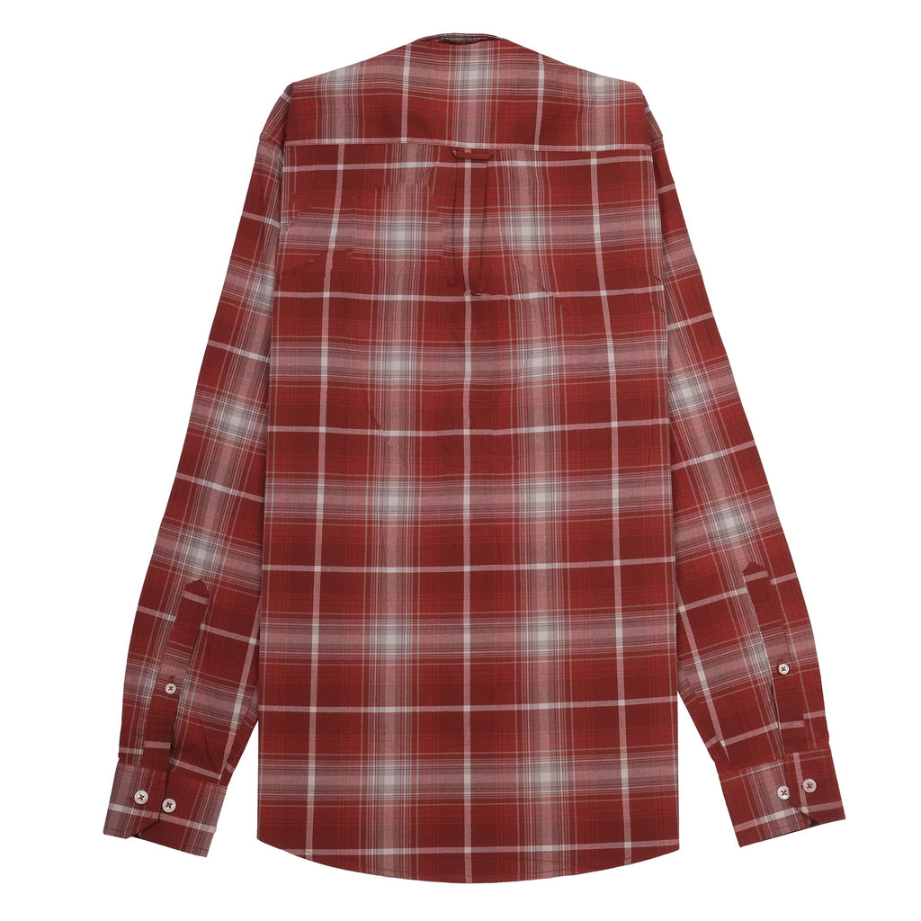 LACOSTE Crimson Check Classic Fit Long Sleeve Button-Up Shirt