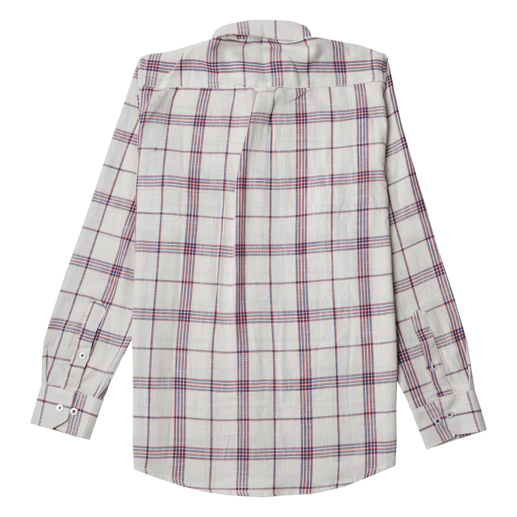 LACOSTE Sandstone Check Classic Fit Long Sleeve Shirt