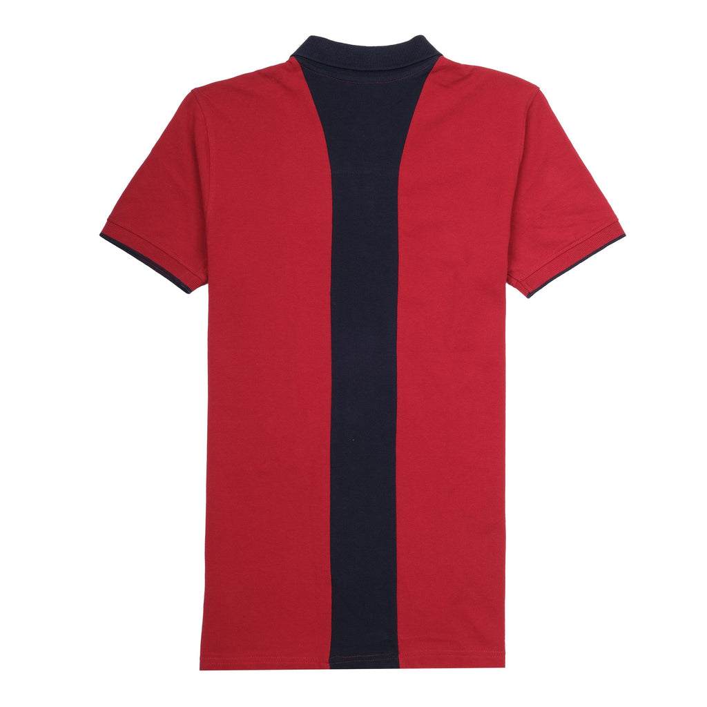 AUSTIN REED Ember Red Slim Fit Contrast Polo Shirt