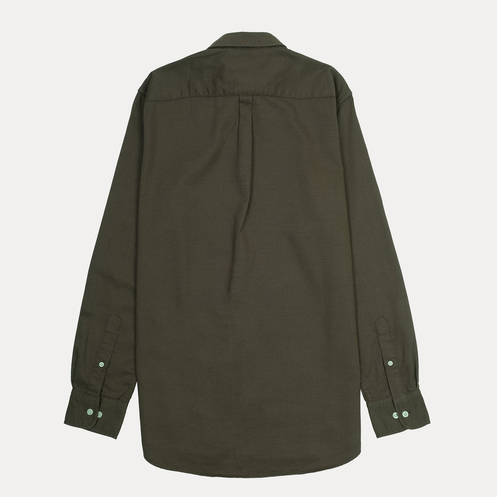 POLO RALPH LAUREN Custom Fit Long Sleeve Shirt in Dark Olive