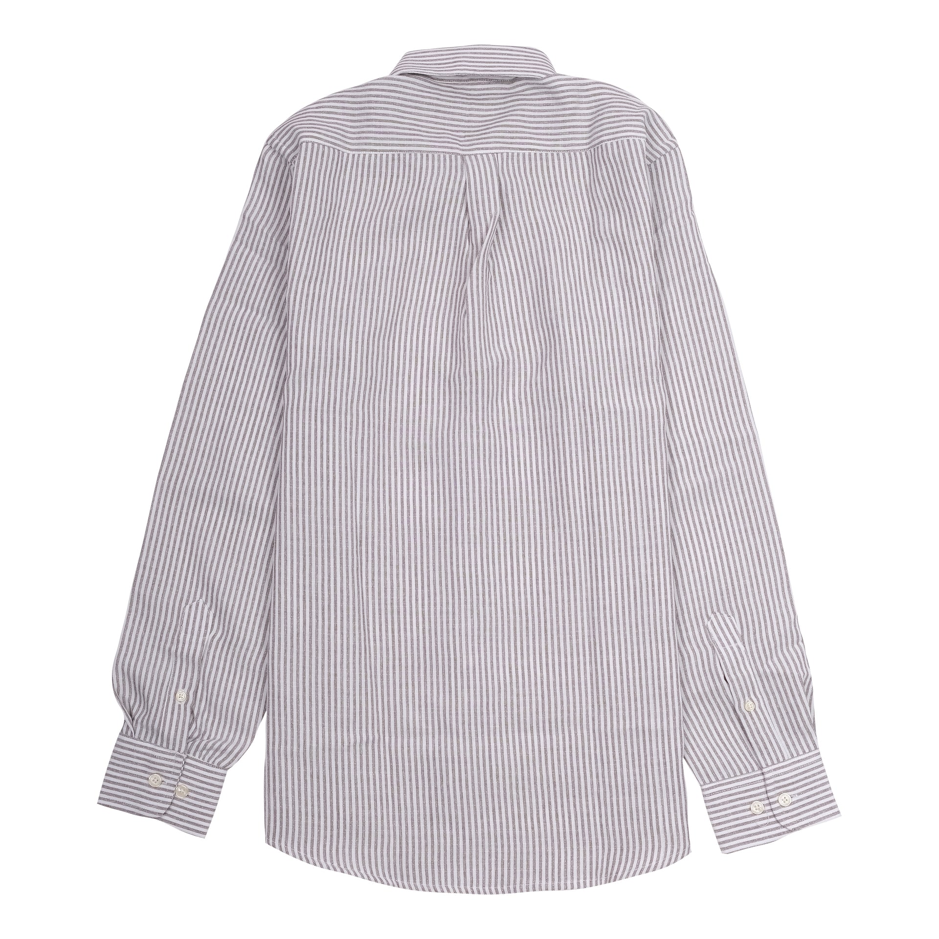 POLO RALPH LAUREN Whispering Fog Classic Fit Long Sleeve Striped Button-Down Shirt