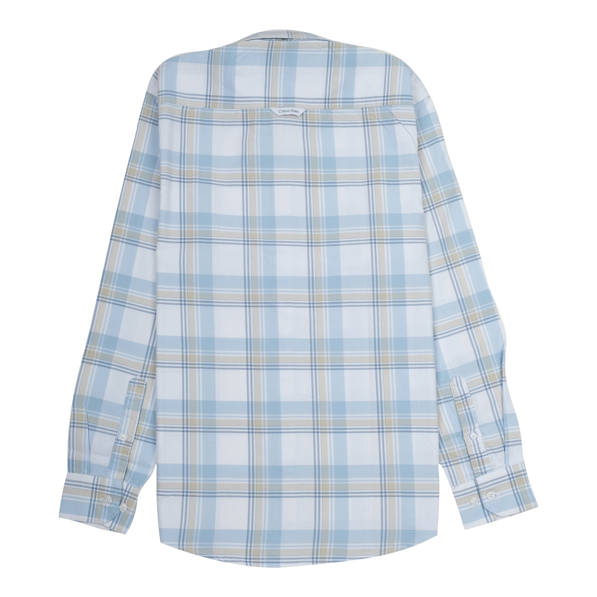 CALVIN KLEIN JEANS Tranquil Azure Classic Fit Long Sleeve Check Shirt