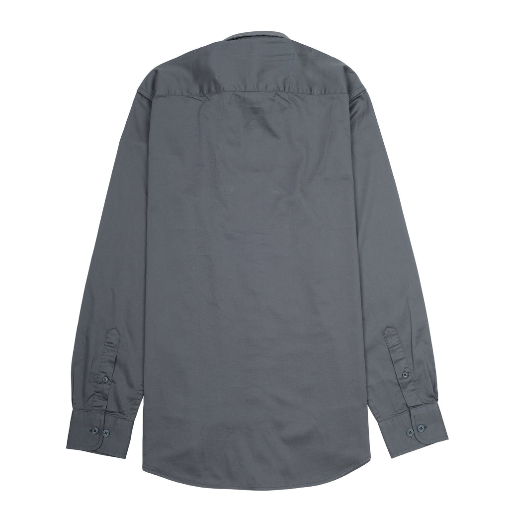 EMPORIO ARMANI Nebula Grey Tailored Fit Long Sleeve Shirt