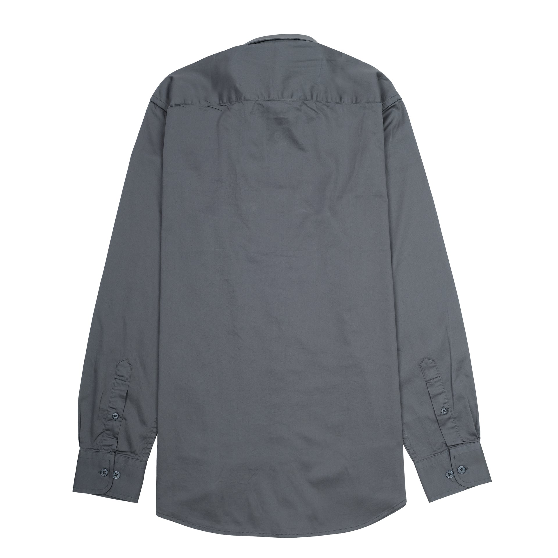 EMPORIO ARMANI Nebula Grey Tailored Fit Long Sleeve Shirt