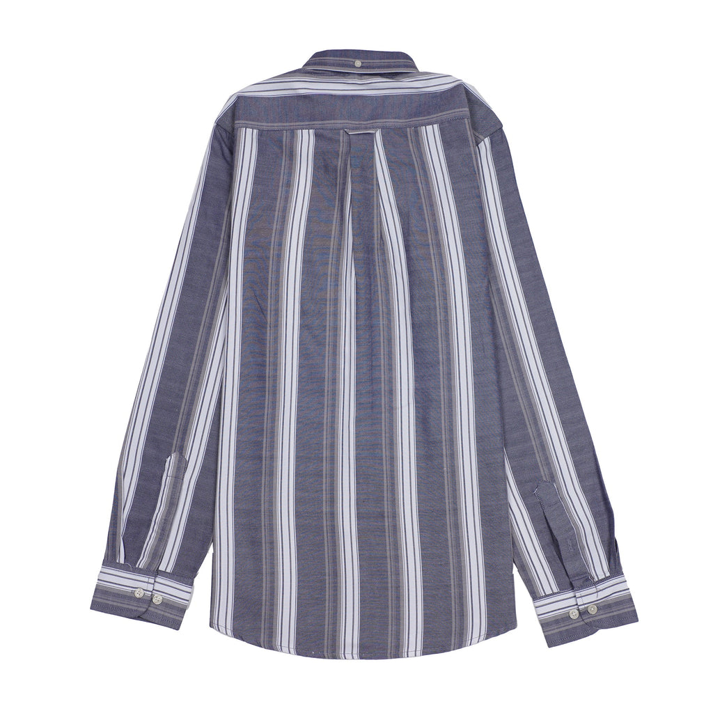 GANT Ethereal Indigo Tailored Fit Long Sleeve Striped Shirt
