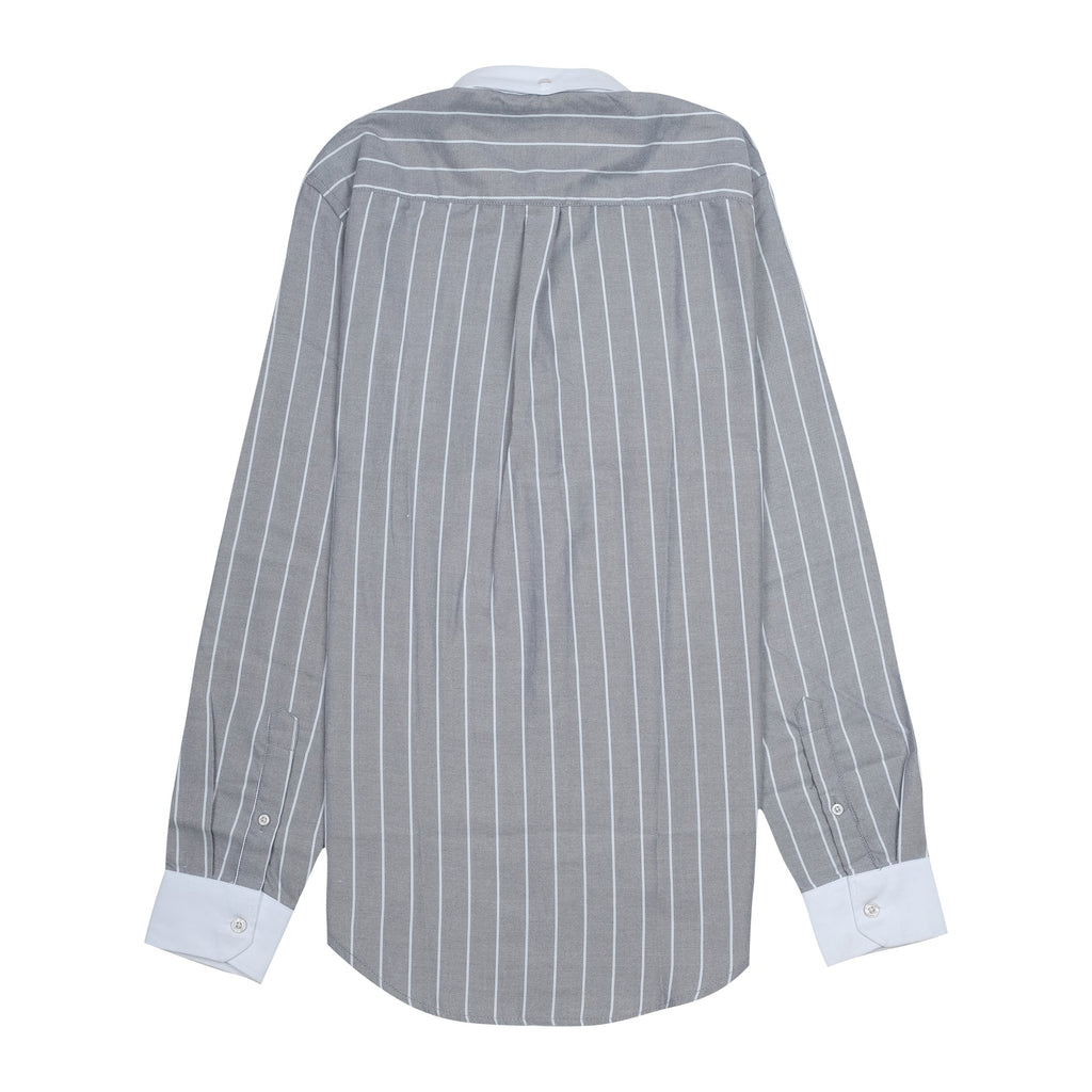 GANT Whispering Steel Classic Fit Long Sleeve Striped Dress Shirt