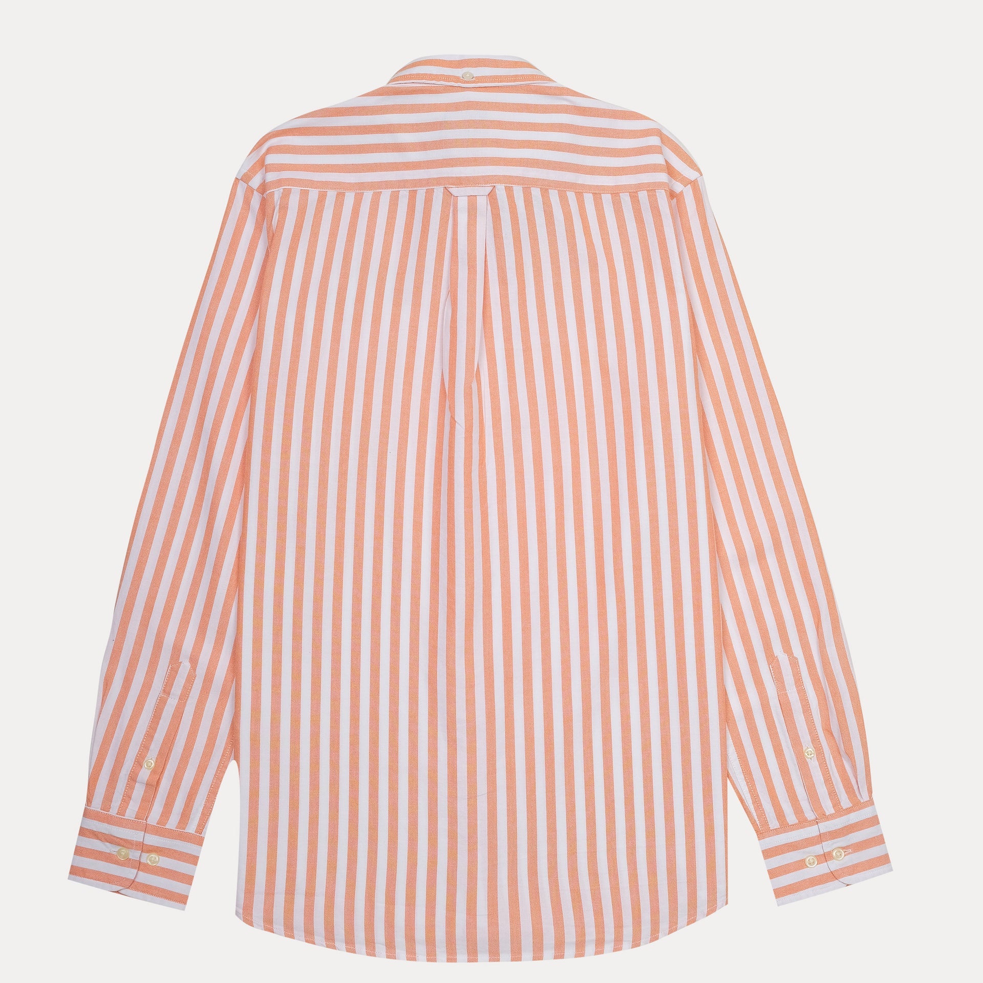 GANT Luminous Peach Classic Fit Long Sleeve Striped Button-Down Shirt