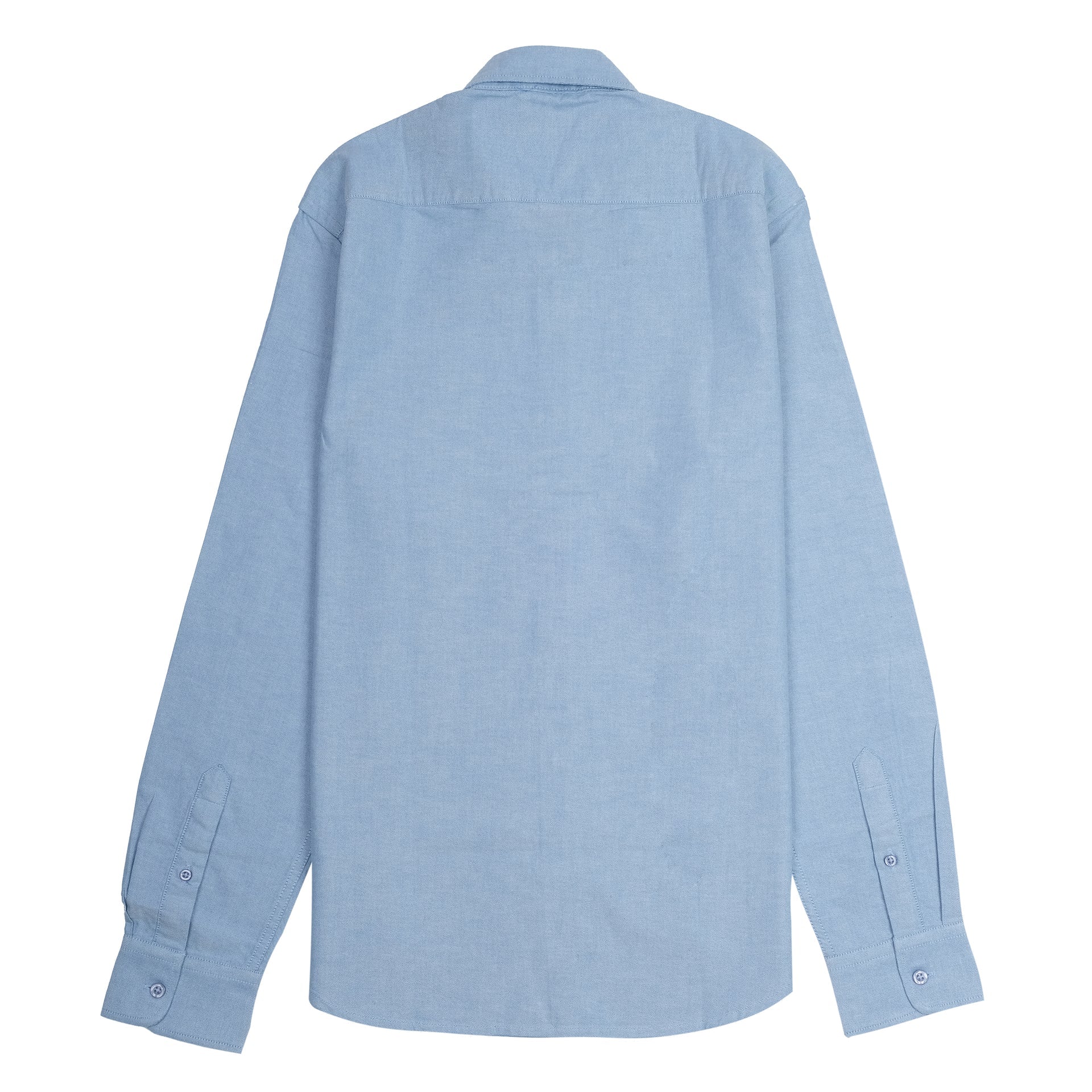 ABERCROMBIE & FITCH Tranquil Aqua Classic Fit Long Sleeve Embroidered Button-Up Shirt