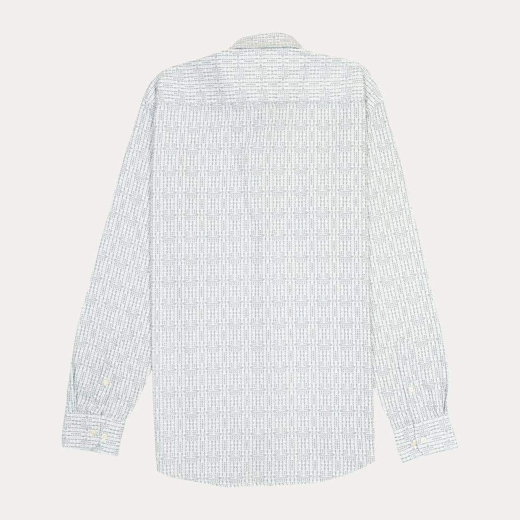 TOMMY HILFIGER Twilight Quartz Tailored Fit Long Sleeve Button-Up Shirt