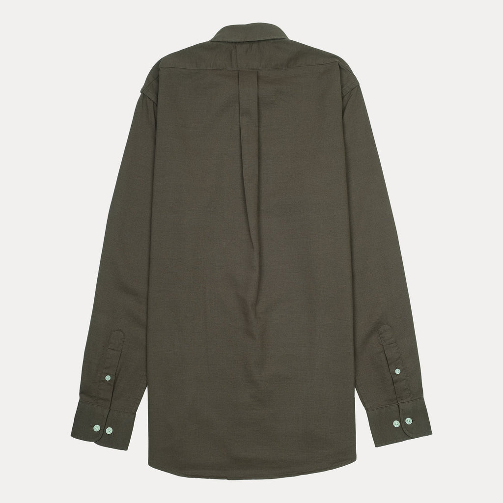 BROOKS BROTHERS Enchanted Moss Tailored Fit Long Sleeve Stretch Oxford Shirt