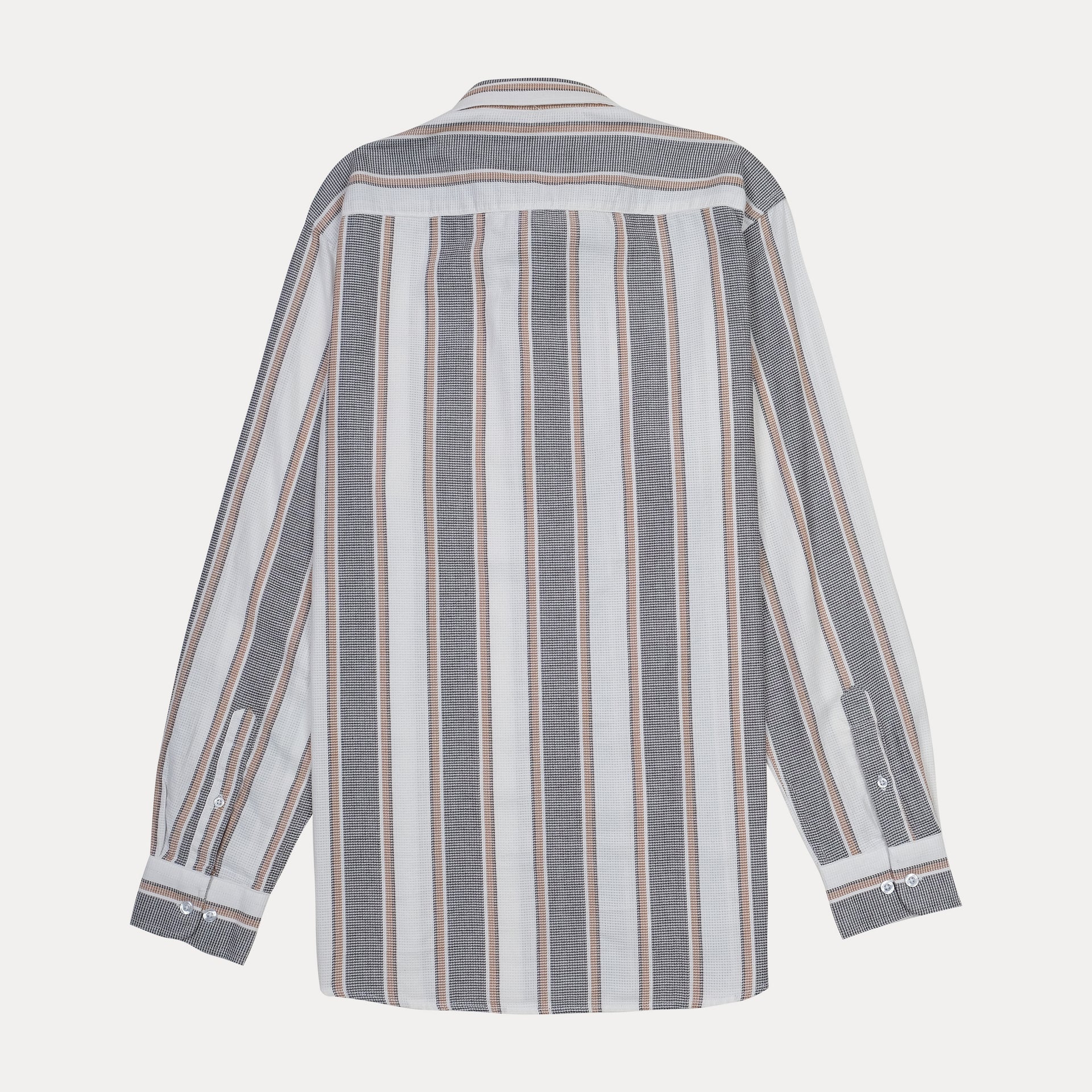 LACOSTE Twilight Sand Relaxed Fit Long Sleeve Button-Up Shirt