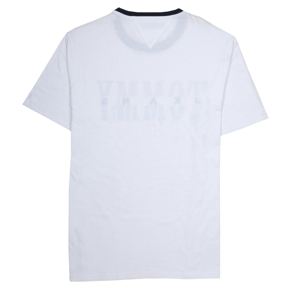 TOMMY HILFIGER Cloud White Retro Logo Oversized Tee