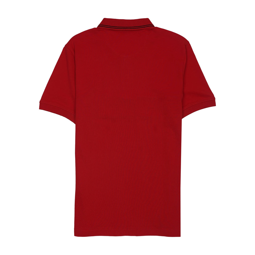 LACOSTE Radiant Crimson Tailored Fit Short Sleeve Piqué Polo Shirt
