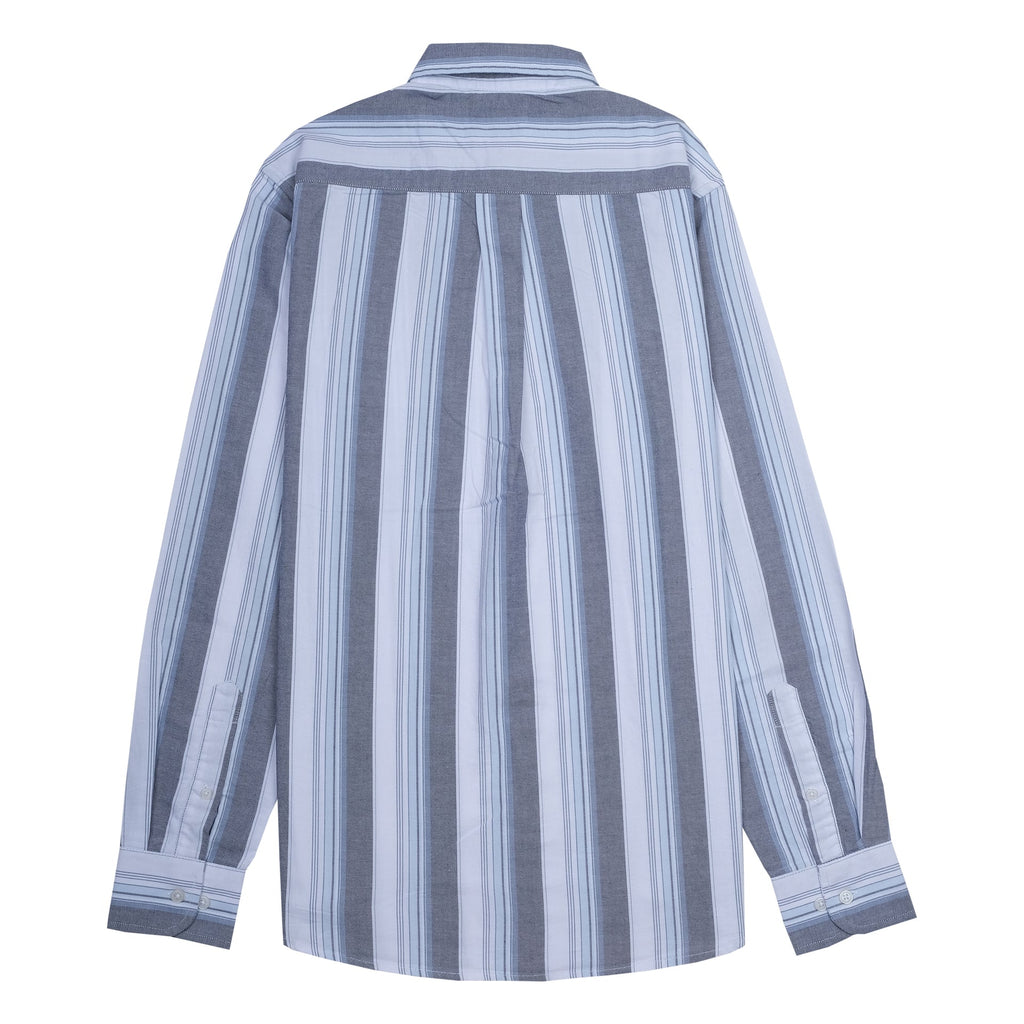 GANT Silver Mist Striped Classic Fit Long Sleeve Button-Up Shirt