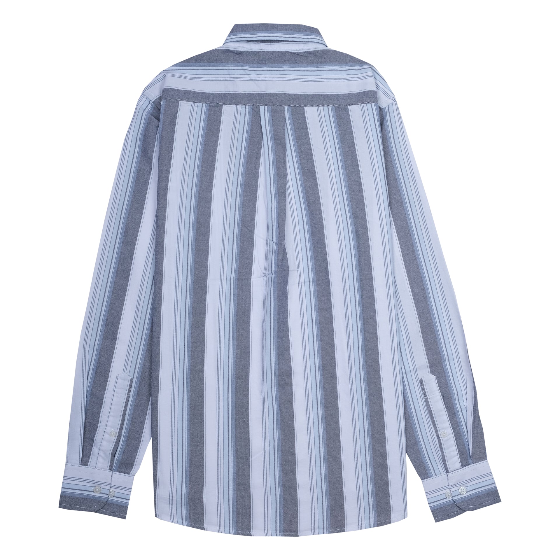 GANT Silver Mist Striped Classic Fit Long Sleeve Button-Up Shirt