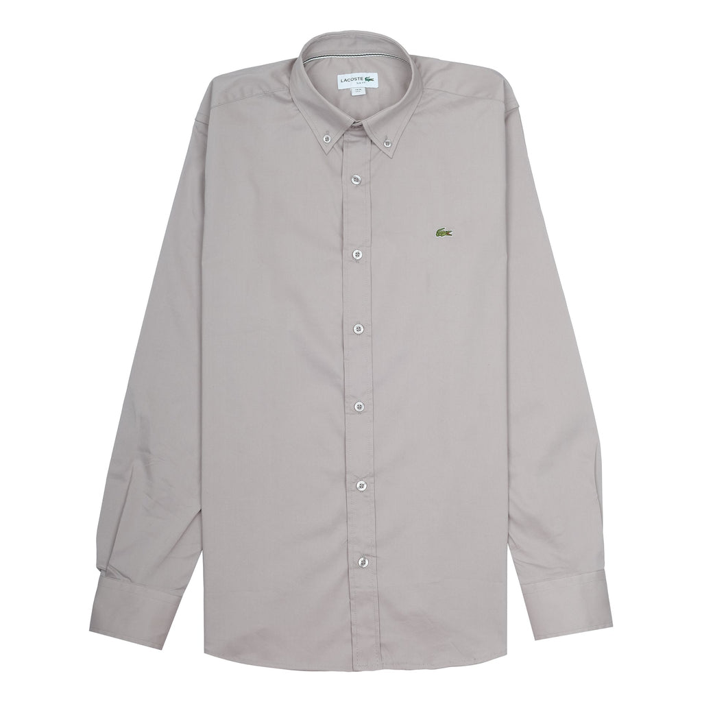 LACOSTE Sandstone Classic Fit Long Sleeve Button-Up Shirt