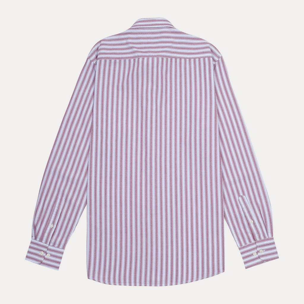 TOMMY HILFIGER Petal Pink Refined Fit Long Sleeve Striped Shirt