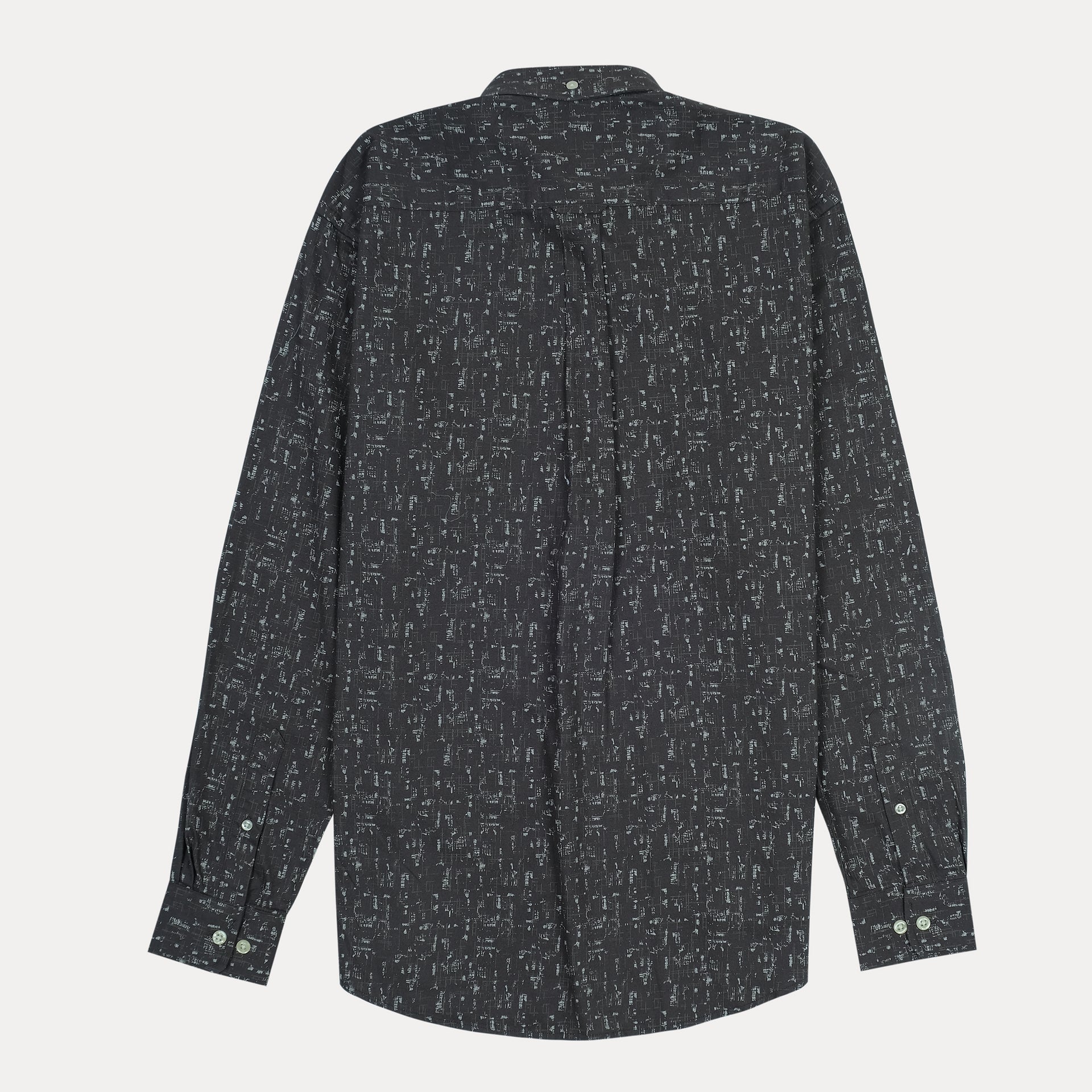 GANT Obsidian Mist Tailored Fit Long Sleeve Printed Shirt