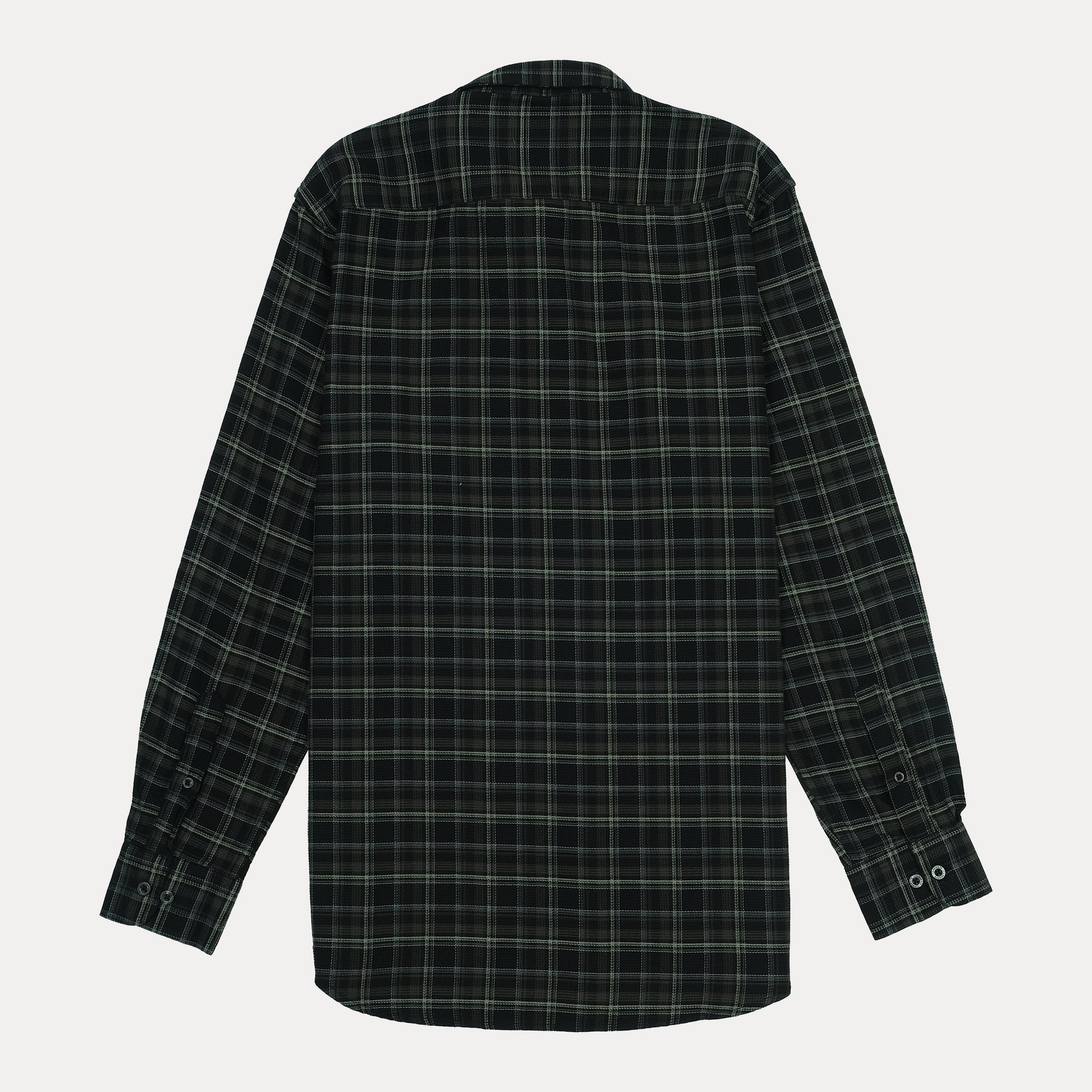 LACOSTE Mystic Pine Classic Fit Long Sleeve Flannel Shirt