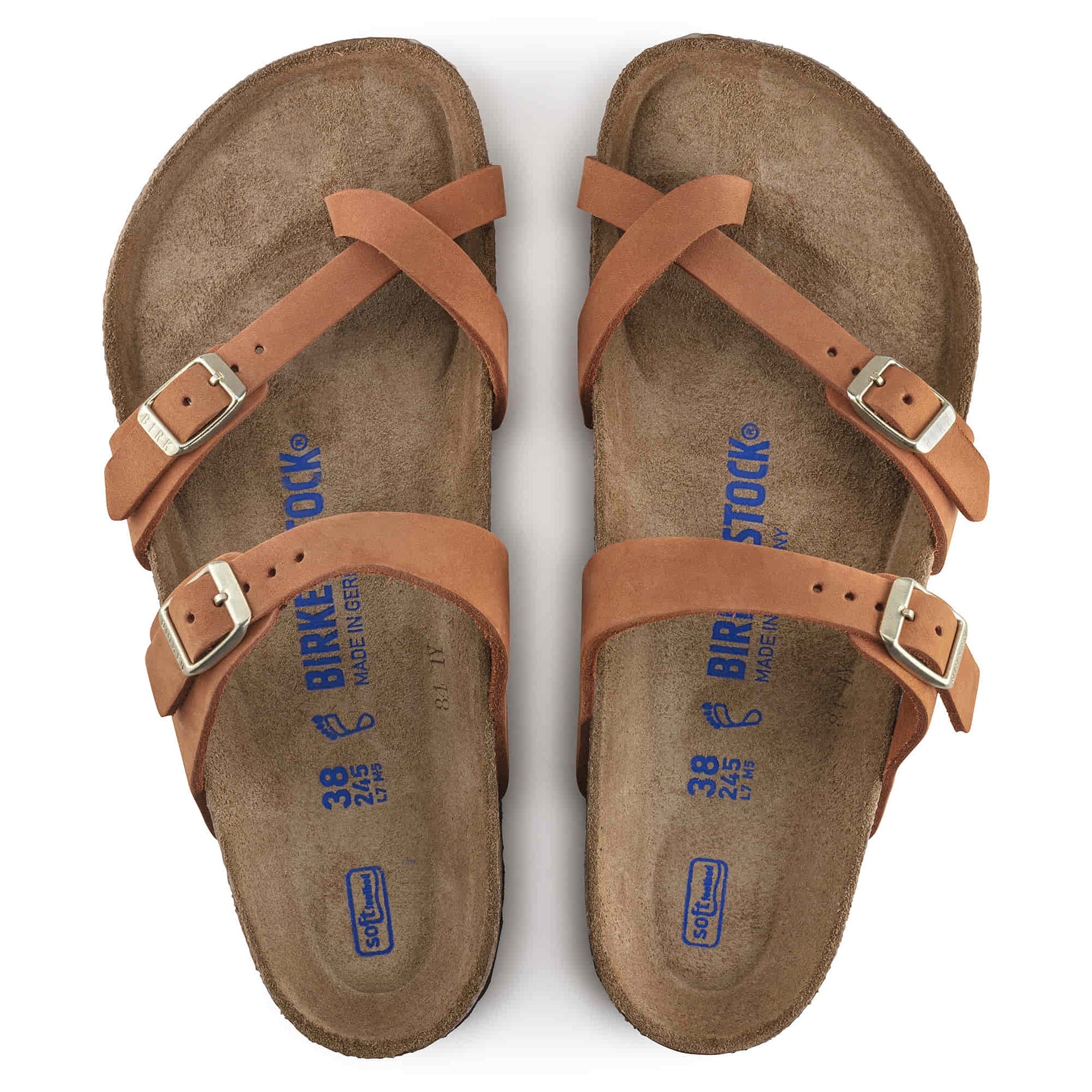 BIRKENSTOCK Seraphic Cognac Classic Fit Open-Toe Sandals
