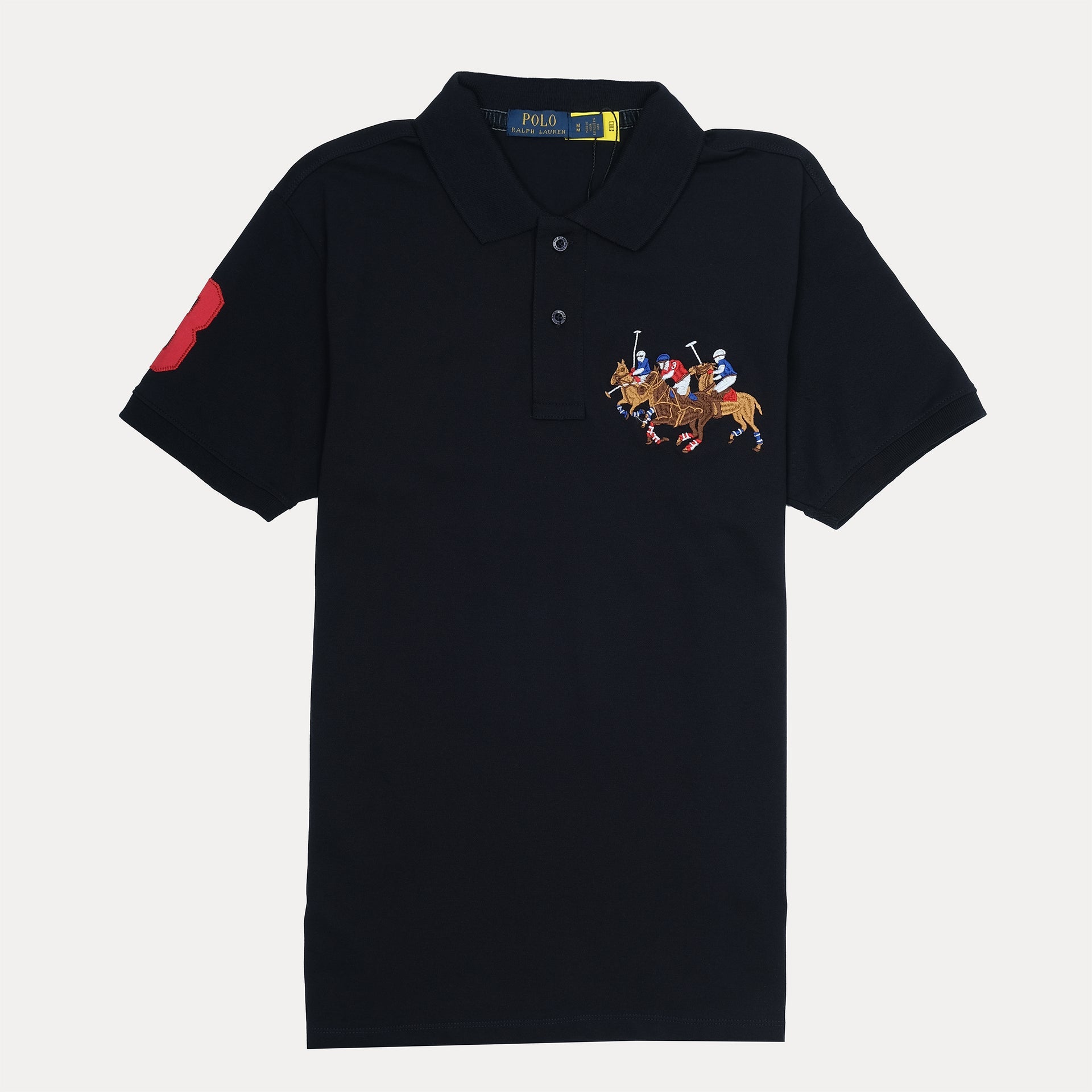 POLO RALPH LAUREN Midnight Sapphire Tailored Fit Embroidered Polo Shirt