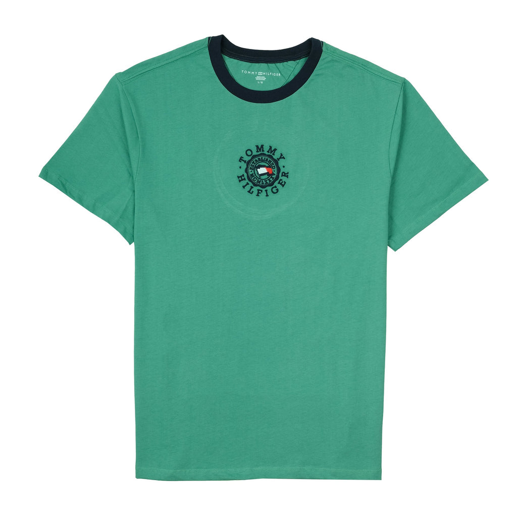 TOMMY HILFIGER Emerald Wave Classic Fit Graphic Crewneck Tee