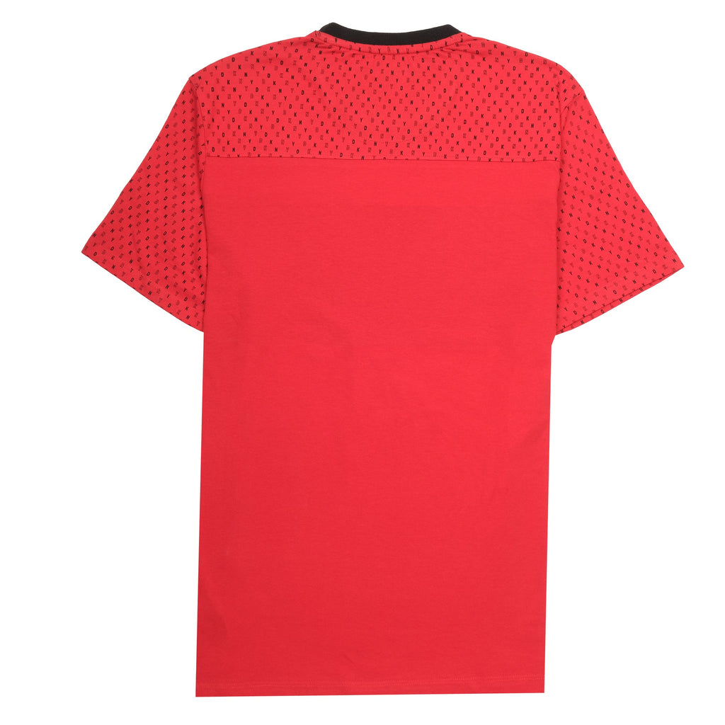 DKNY Ember Red Oversized Graphic Block Tee
