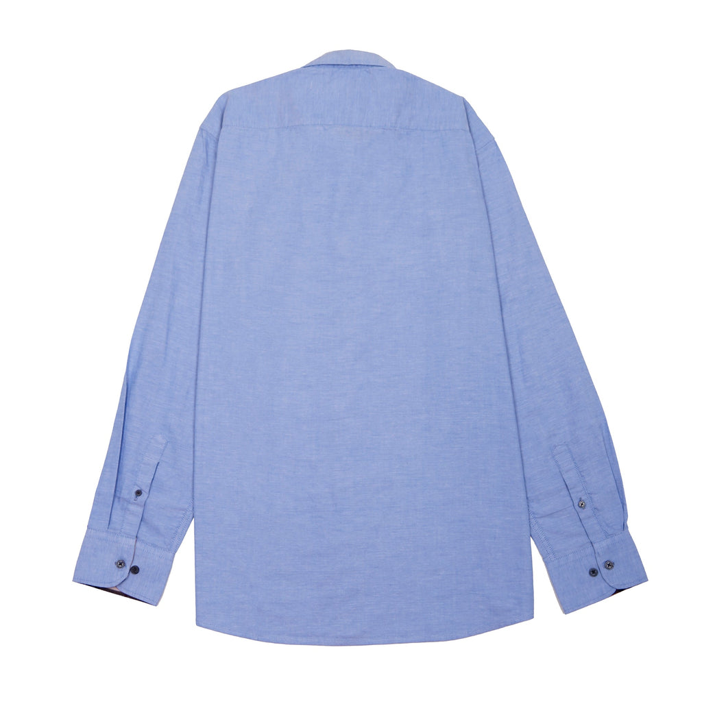 BURBERRY Astral Teal Classic Fit Long Sleeve Shirt