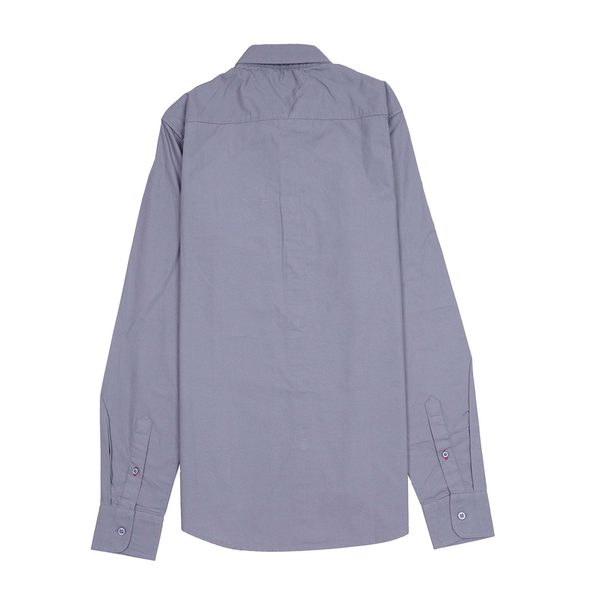 TOMMY HILFIGER Ethereal Lavender Modern Fit Long Sleeve Button-Up Shirt with Iconic Stripe