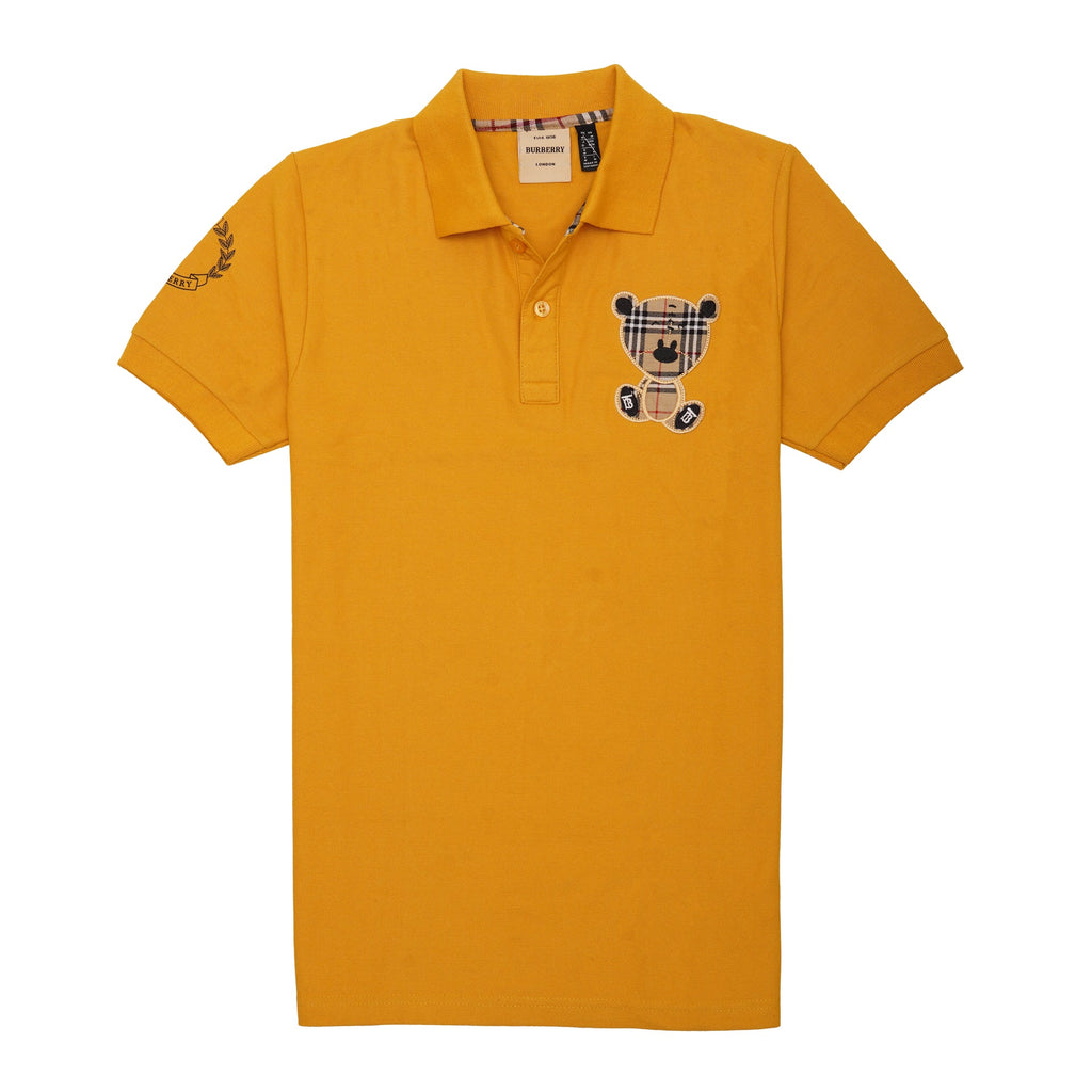 BURBERRY Golden Honey Classic Fit Embroidered Polo